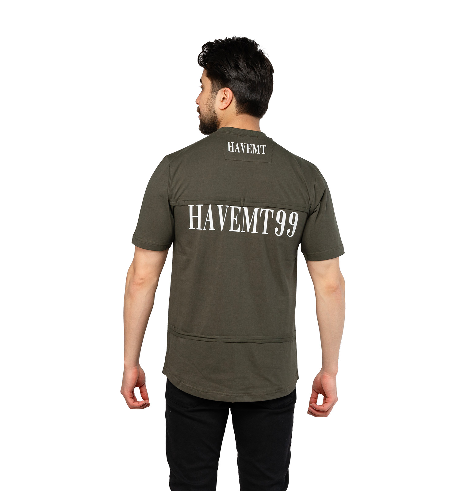 تیشرت Havemt یقه گرد مردانه تیکه دوزی مدل 46971