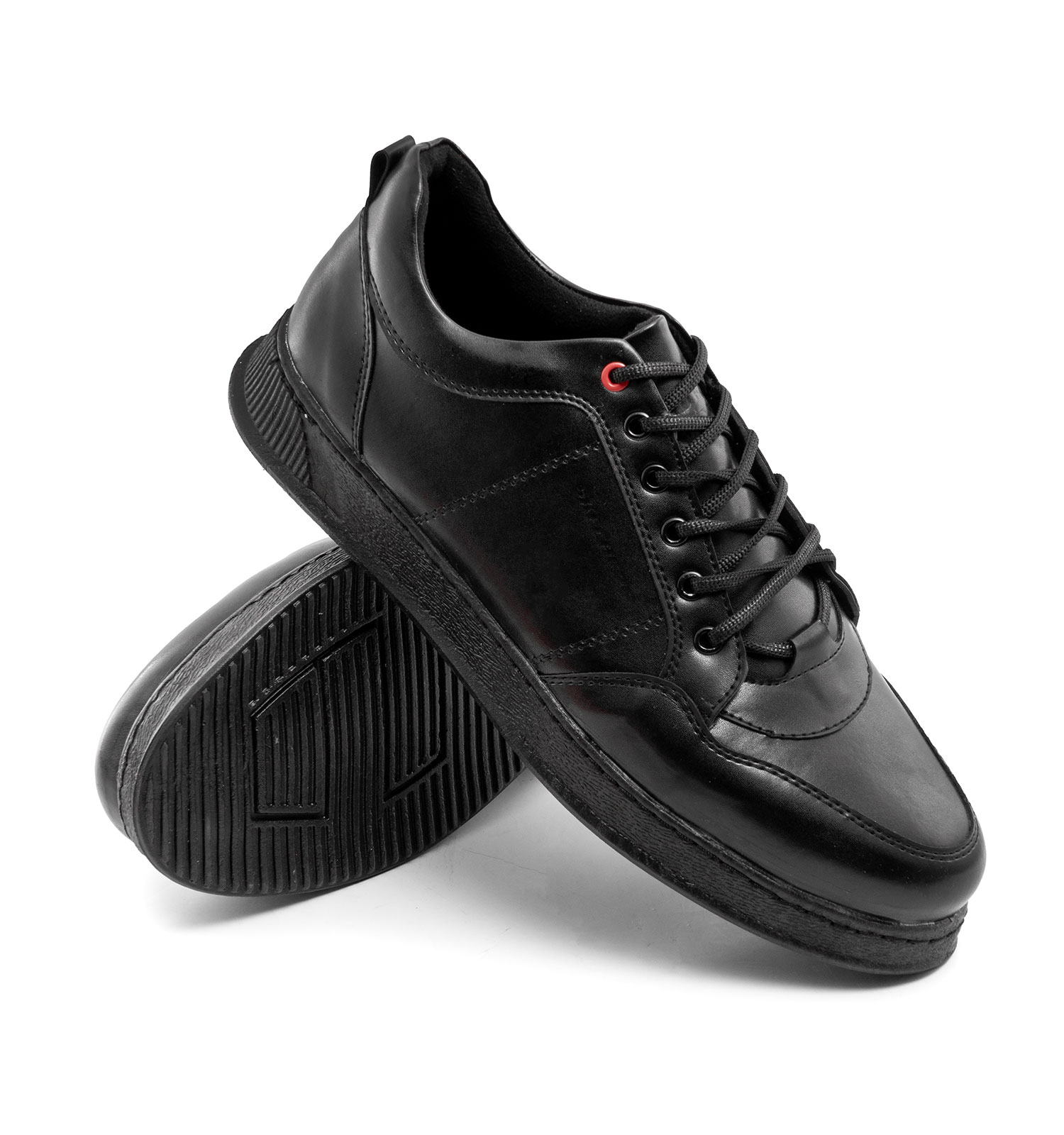 کفش روزمره Skechers مردانه مشکی بند دار مدل 47187