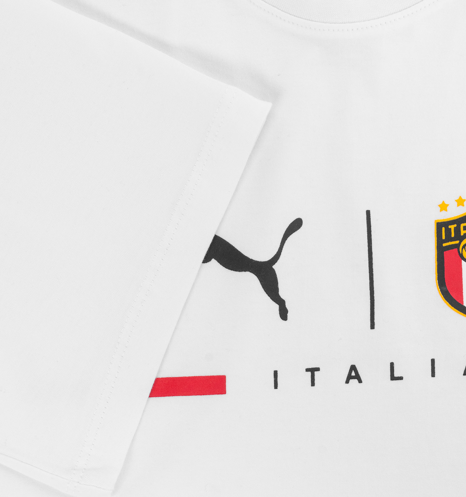 تیشرت لش Italia یقه گرد مردانه سفید طرحدار مدل 47105