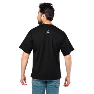 تیشرت لش Studio یقه گرد مردانه مشکی ساده مدل 47096