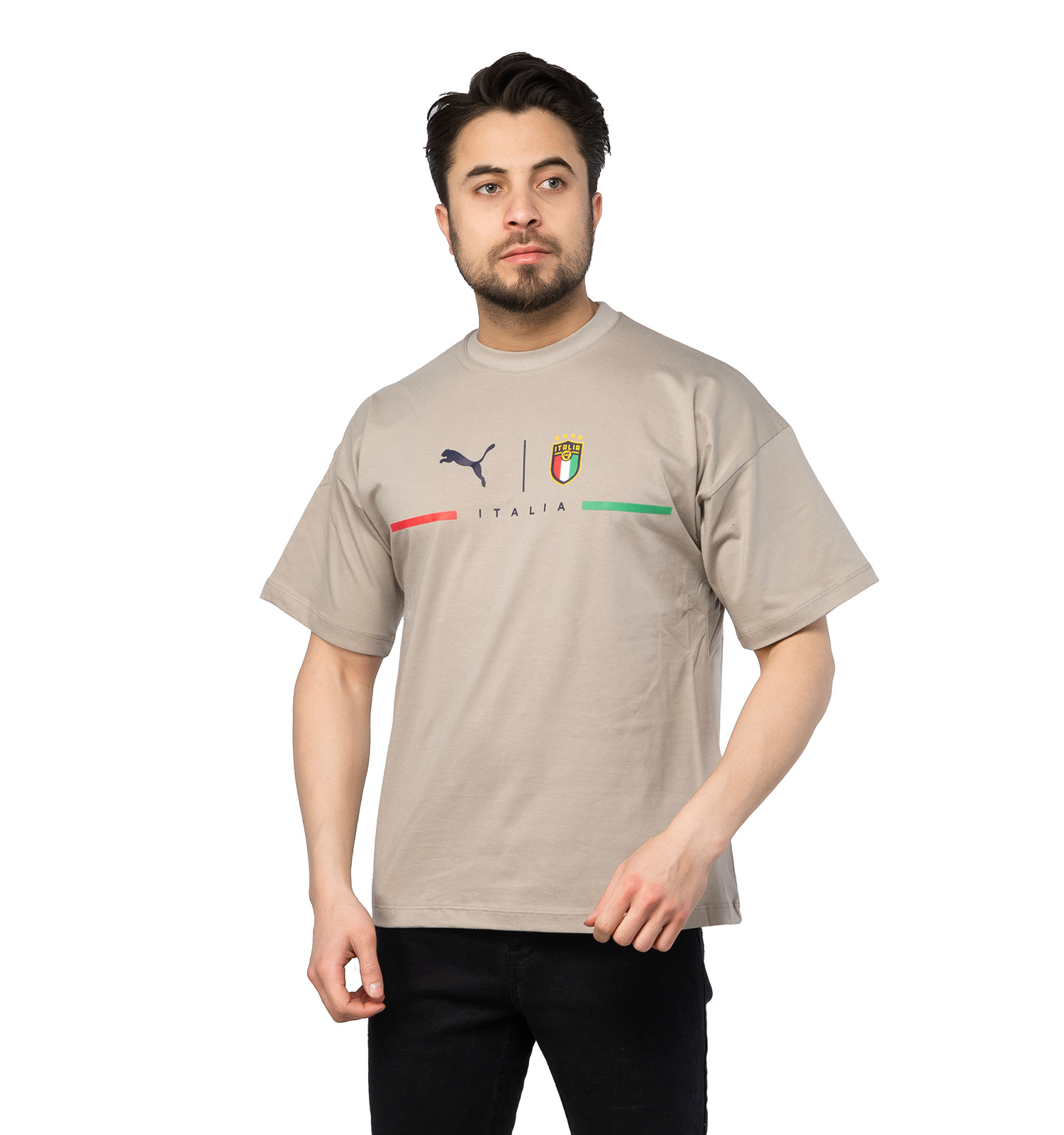 تیشرت لش Italia یقه گرد مردانه طرحدار مدل 47106
