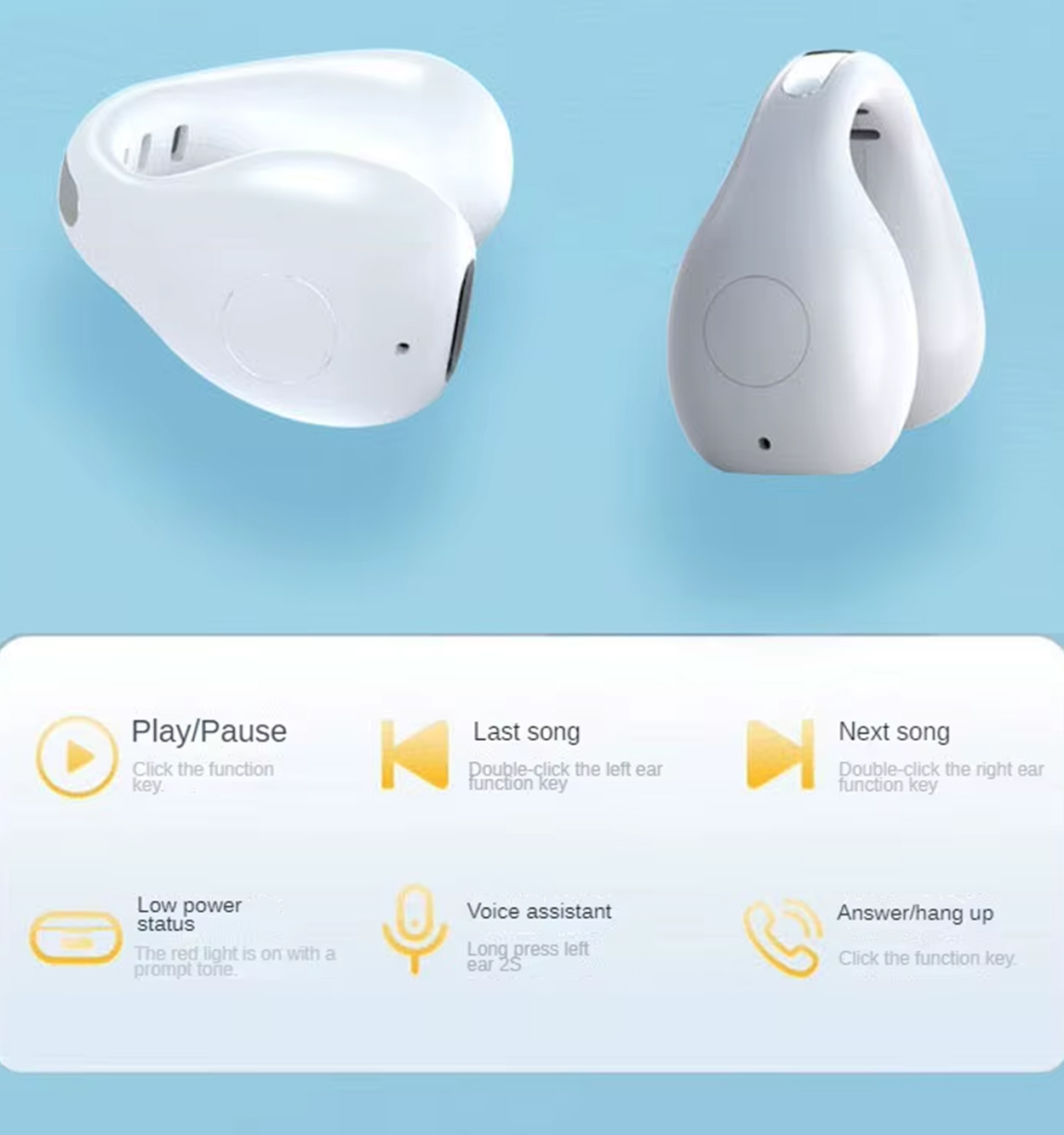 هندزفری لاله گوش دو طرفه DR 06 مدل 47220