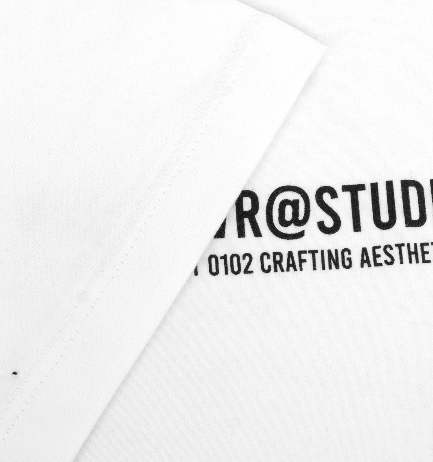 تیشرت لش Studio یقه گرد مردانه سفید ساده مدل 47097