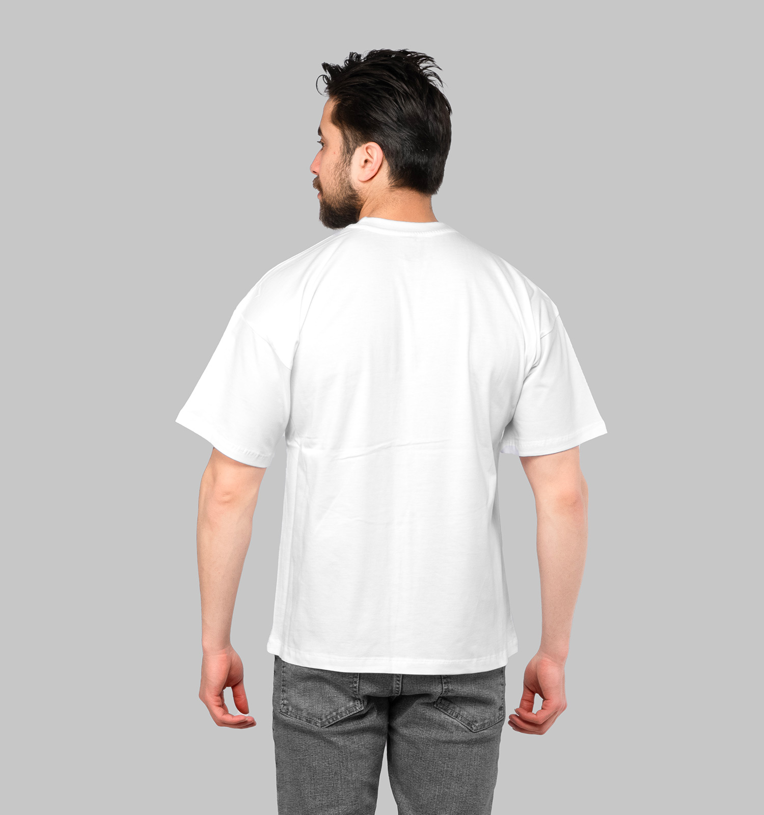 تیشرت لش Italia یقه گرد مردانه سفید طرحدار مدل 47105