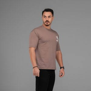 تیشرت باکسی مچینست ماکان یقه گرد مردانه طرحدار مدل 47543