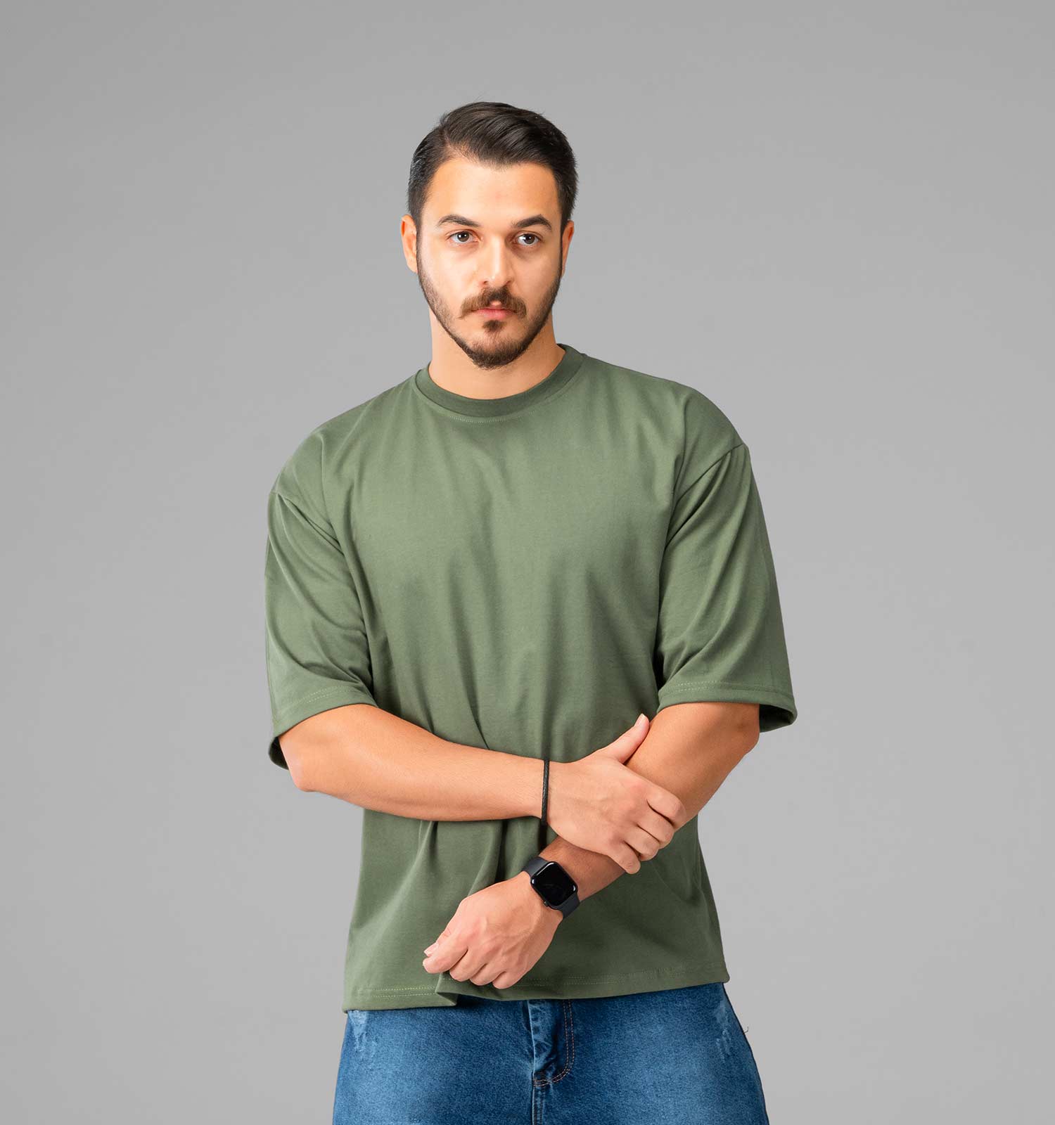 تیشرت یقه گرد مردانه ماکان ساده مدل 47767