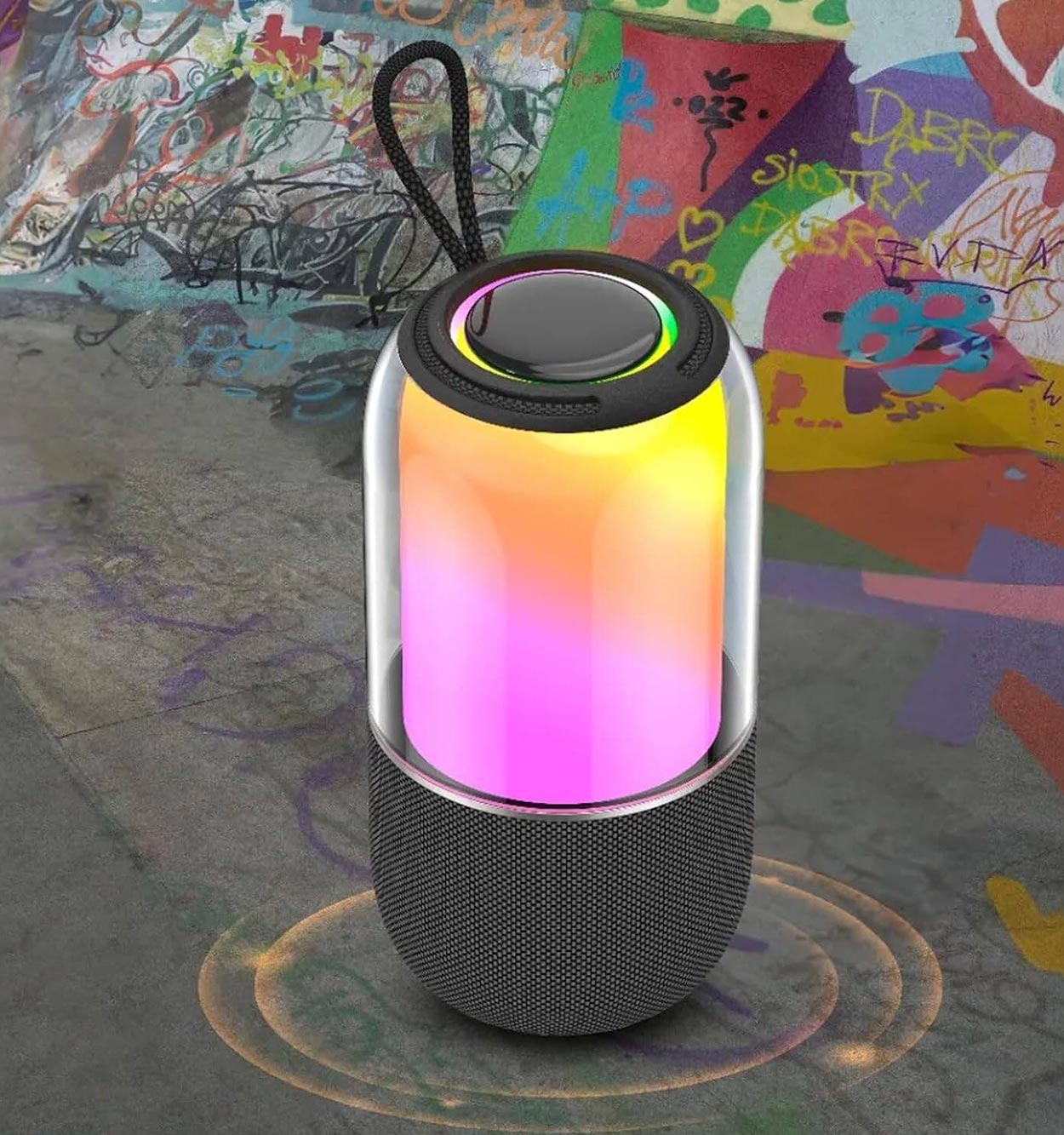 اسپیکر بلوتوث با نور RGB گرین لاین Green Palma 2 RGB Portable Speaker مدل 47811