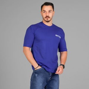 تیشرت باکسی مچینست ماکان یقه گرد مردانه طرحدار مدل 47587