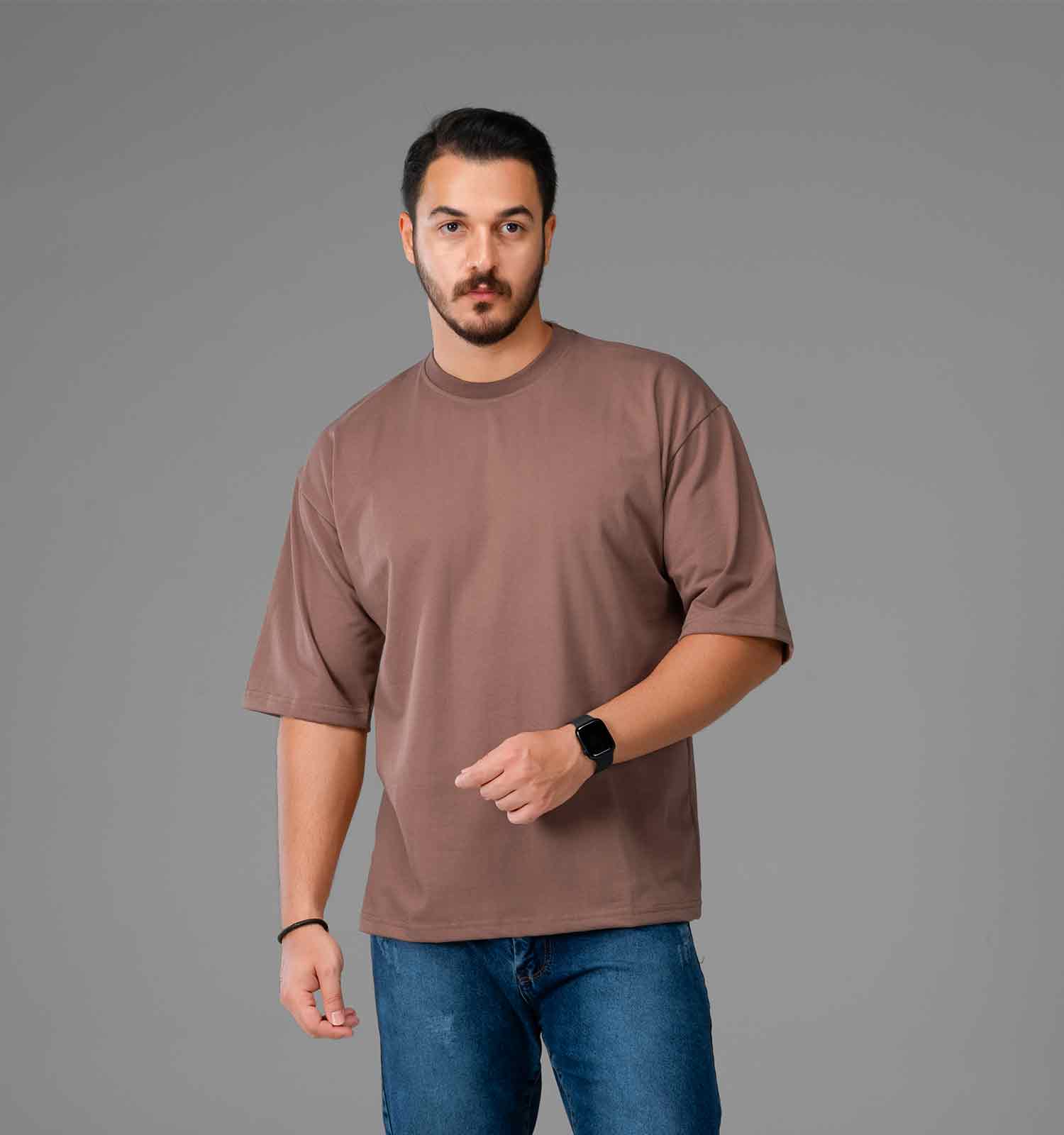 تیشرت یقه گرد مردانه ماکان ساده مدل 47766