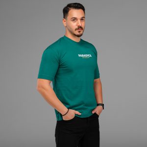تیشرت باکسی مچینست ماکان یقه گرد مردانه طرحدار مدل 47553