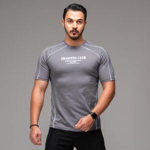 تیشرت نخ پنبه یقه گرد مردانه طرحدار مدل 47730