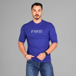 تیشرت Paris باکسی مچینست ماکان یقه گرد مردانه طرحدار مدل 47520