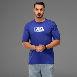 تیشرت باکسی مچینست نخ پنبه یقه گرد مردانه طرحدار مدل 47618