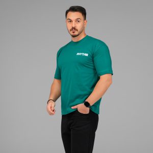 تیشرت باکسی مچینست ماکان یقه گرد مردانه طرحدار مدل 47586