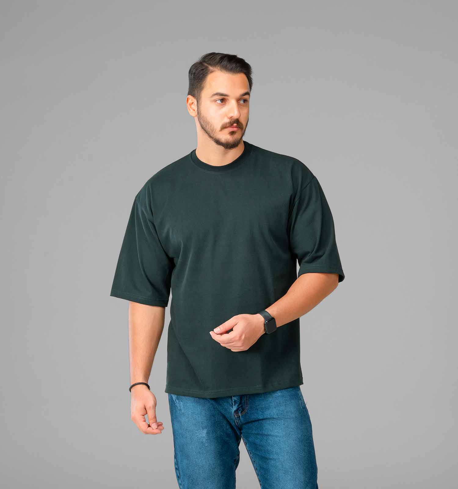 تیشرت یقه گرد مردانه ماکان ساده مدل 47768