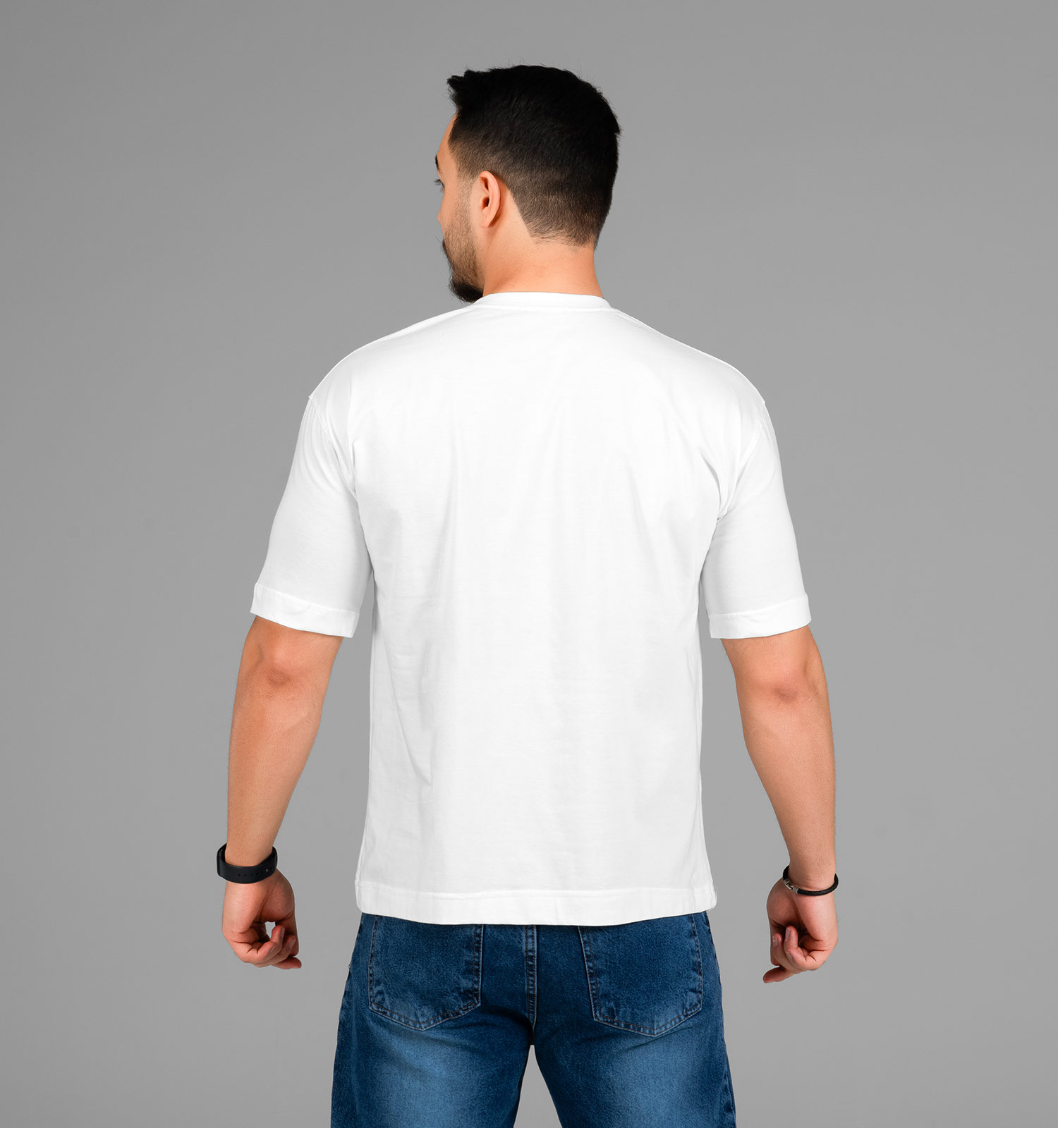 تیشرت نخ پنبه یقه گرد مردانه طرحدار مدل 47792
