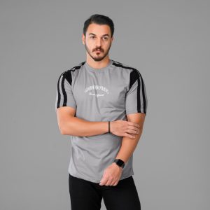 تیشرت نخ پنبه یقه گرد مردانه طرحدار مدل 47785