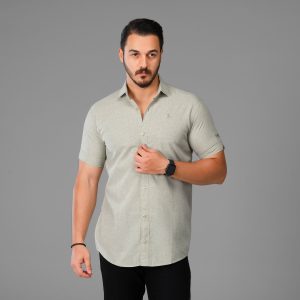 پیراهن اسپرت کنفی ترک مردانه ساده آستین کوتاه Polo مدل 47856