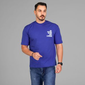 تیشرت باکسی مچینست ماکان یقه گرد مردانه طرحدار مدل 47545