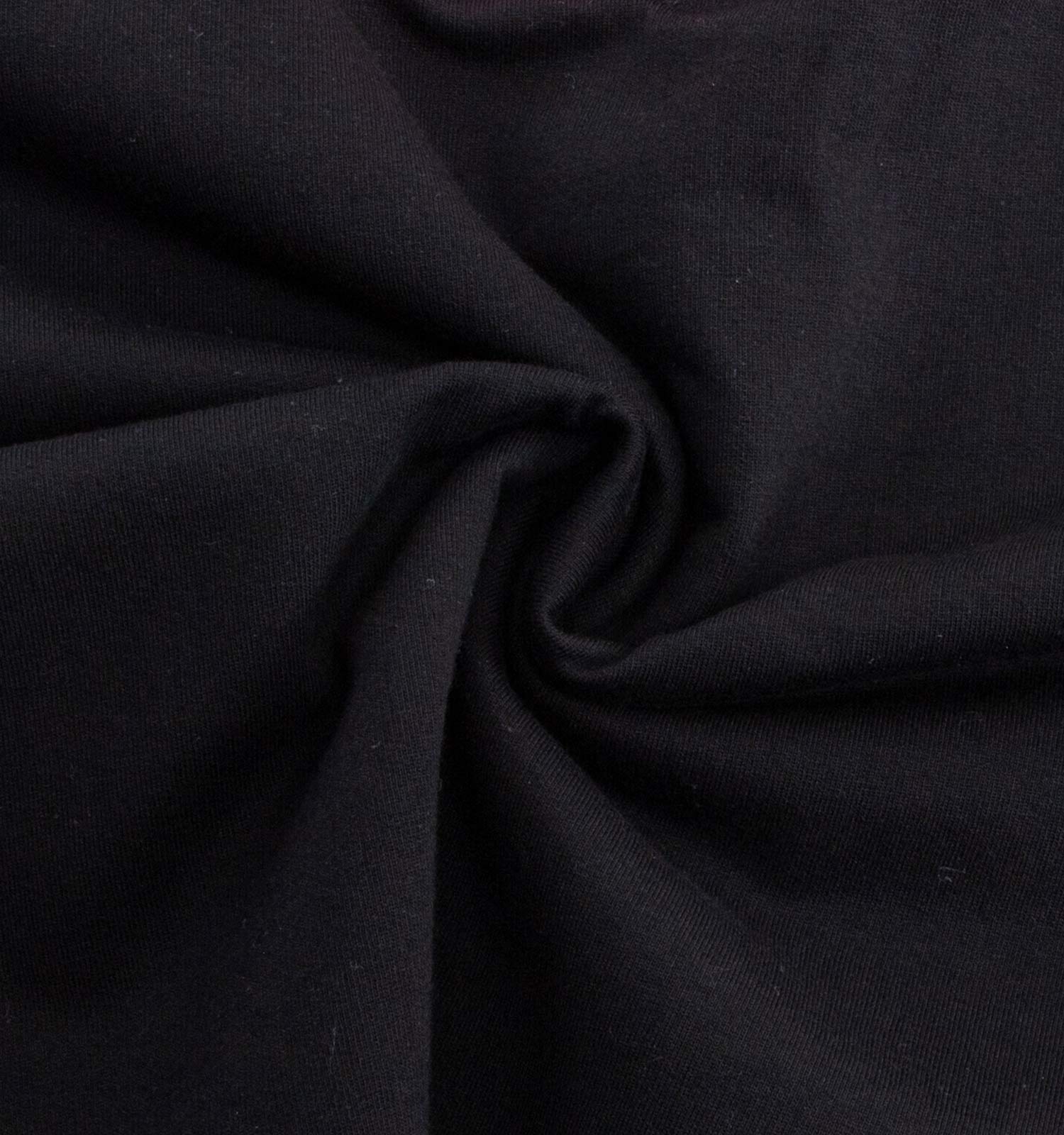 تیشرت مچینست نخ پنبه دو رو یقه گرد مشکی طرحدار مدل 48028