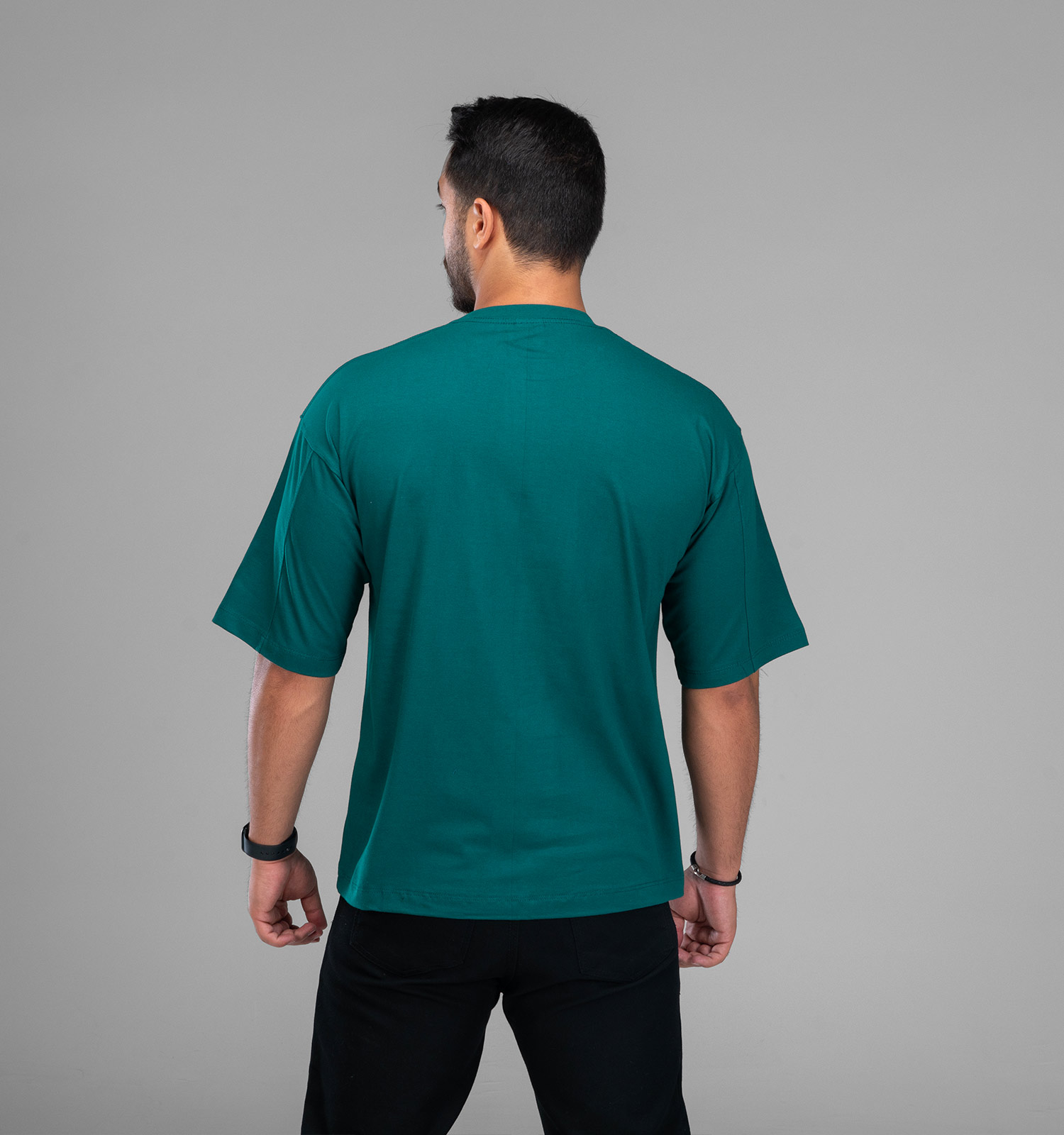 تیشرت یقه گرد مردانه نخ پنبه طرحدار مدل 48004