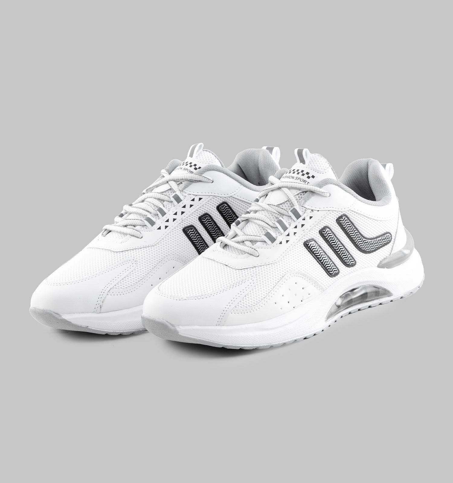 کفش اسپرت Adidas مردانه سفید بندی مدل 48094