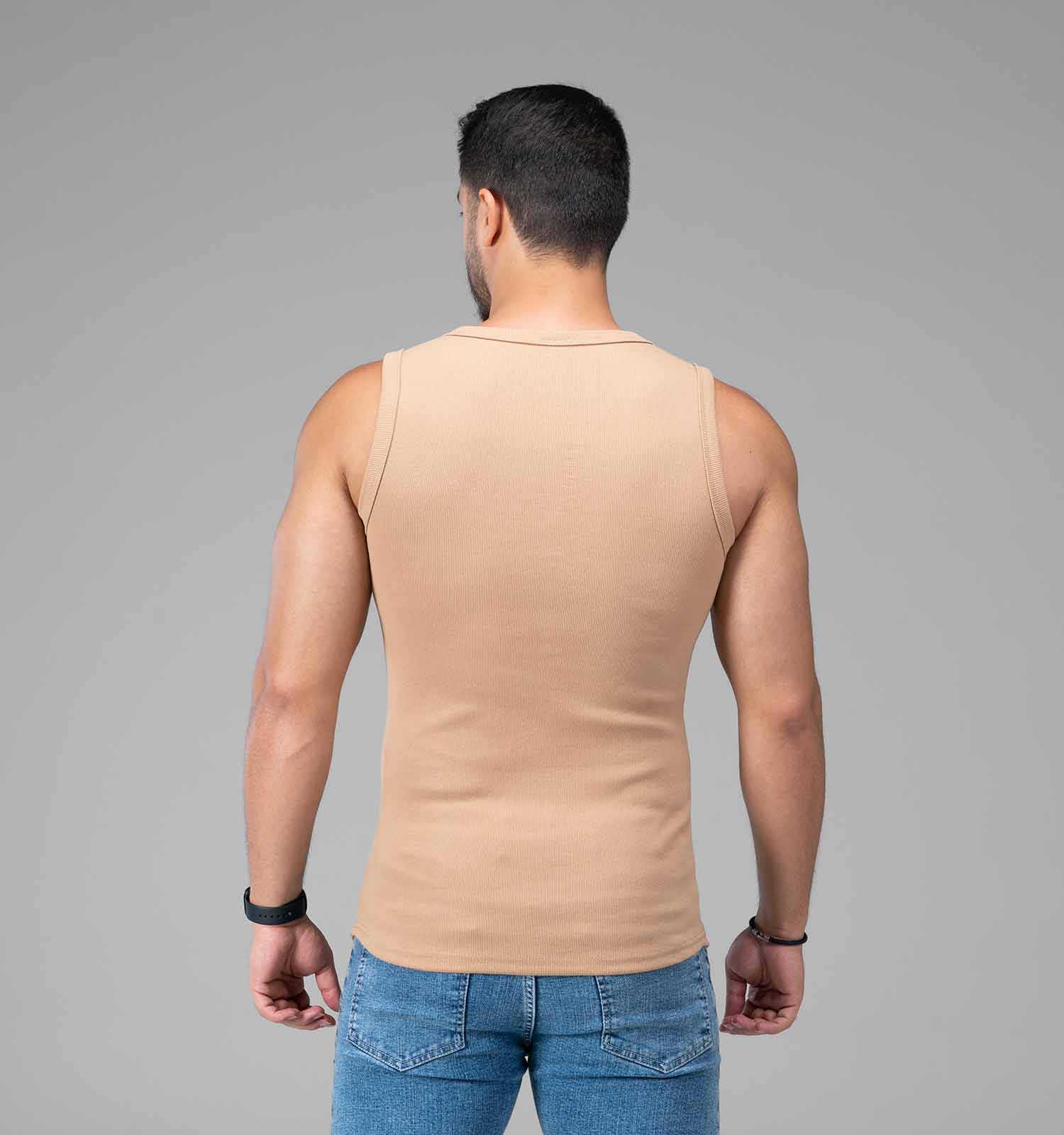 رکابی مردانه ساده یقه گرد مدل 47985