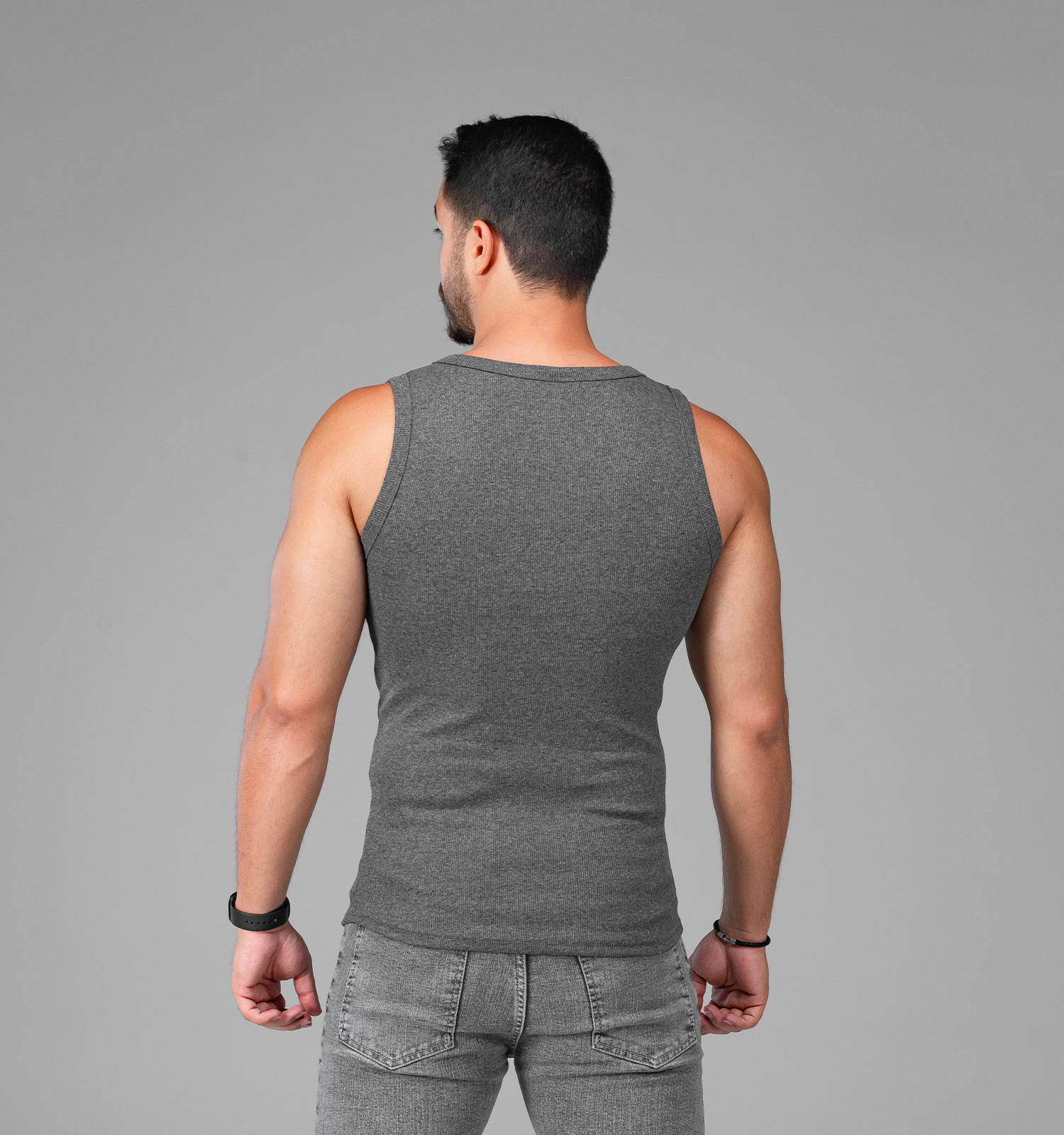 رکابی مردانه ساده یقه گرد مدل 47987