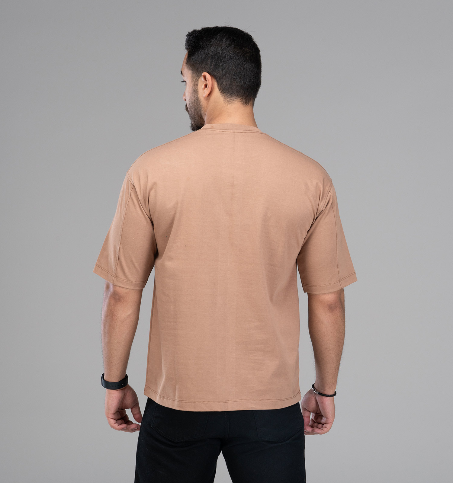 تیشرت یقه گرد مردانه نخ پنبه طرحدار مدل 47998