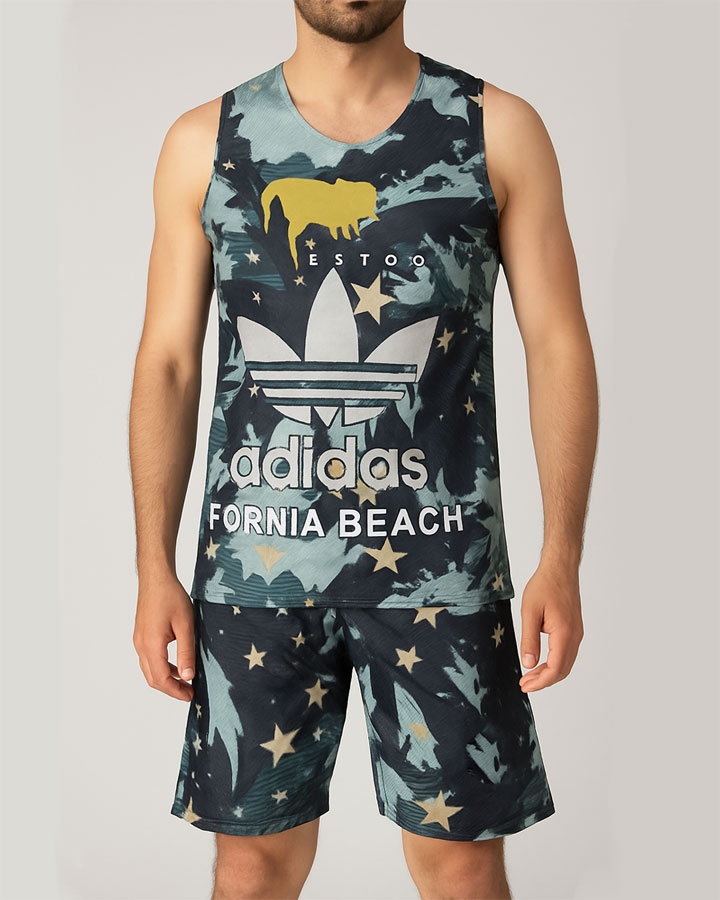 ست تاپ شلوارک مردانه adidas مدل Fornia کد 6368