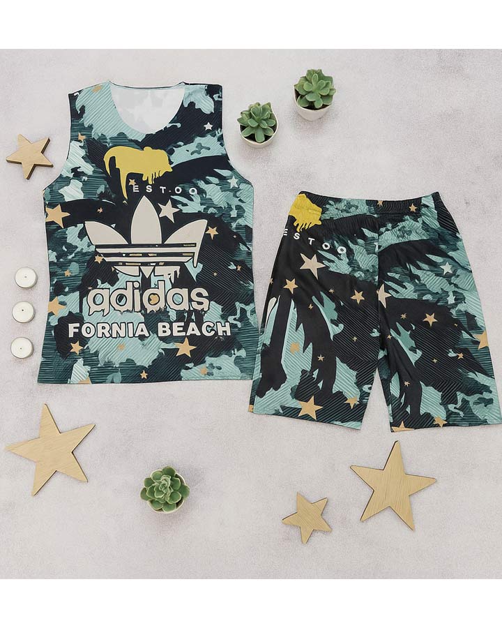 ست تاپ شلوارک مردانه adidas مدل Fornia کد 6368