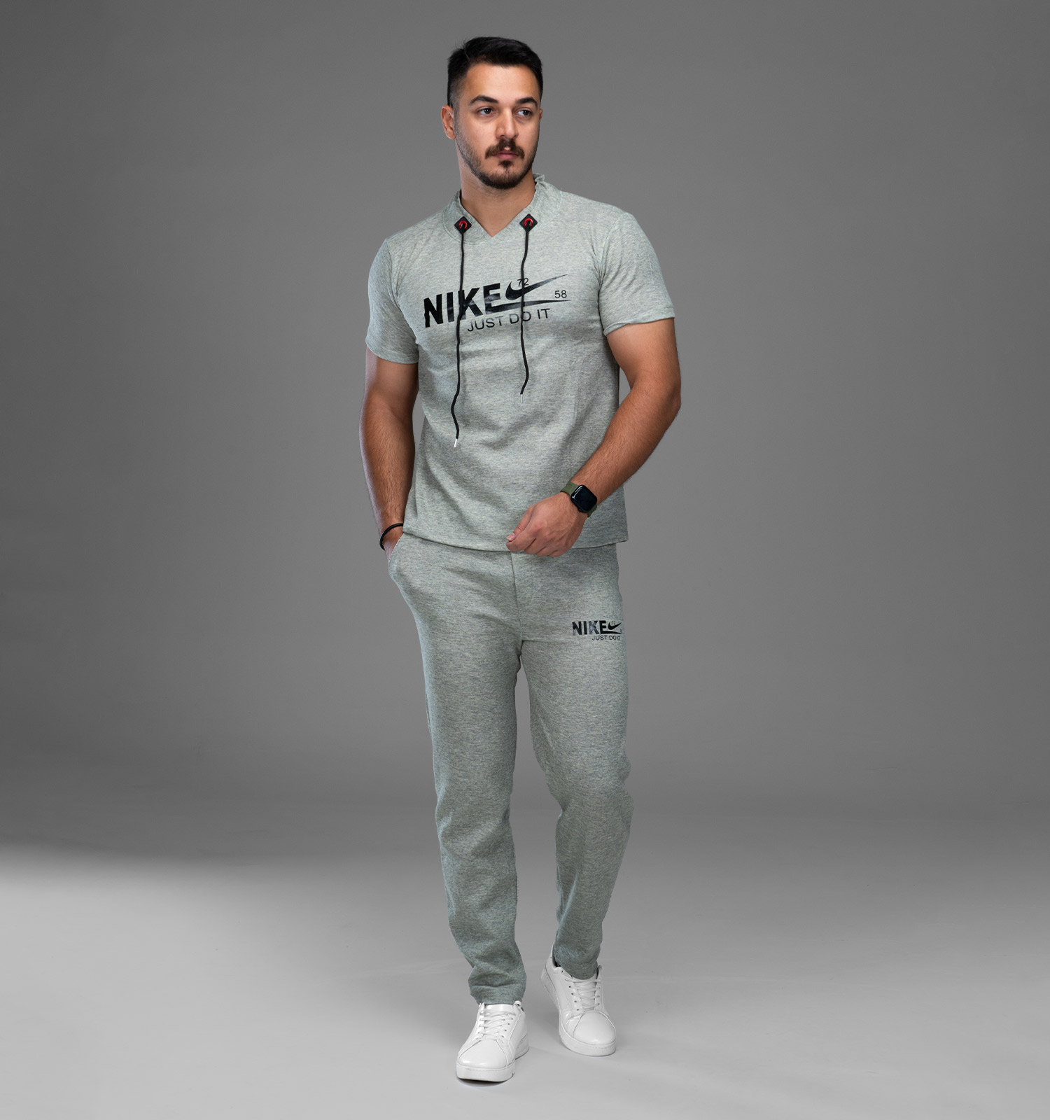 ست مردانه تیشرت شلوار Nike طرحدار مدل 48209