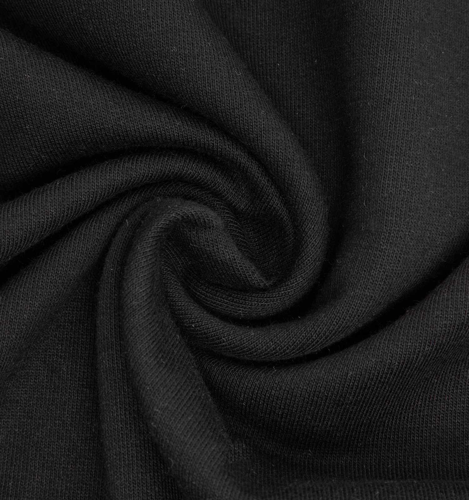 تیشرت یقه گرد مردانه مشکی نخ پنبه طرحدار مدل 48160