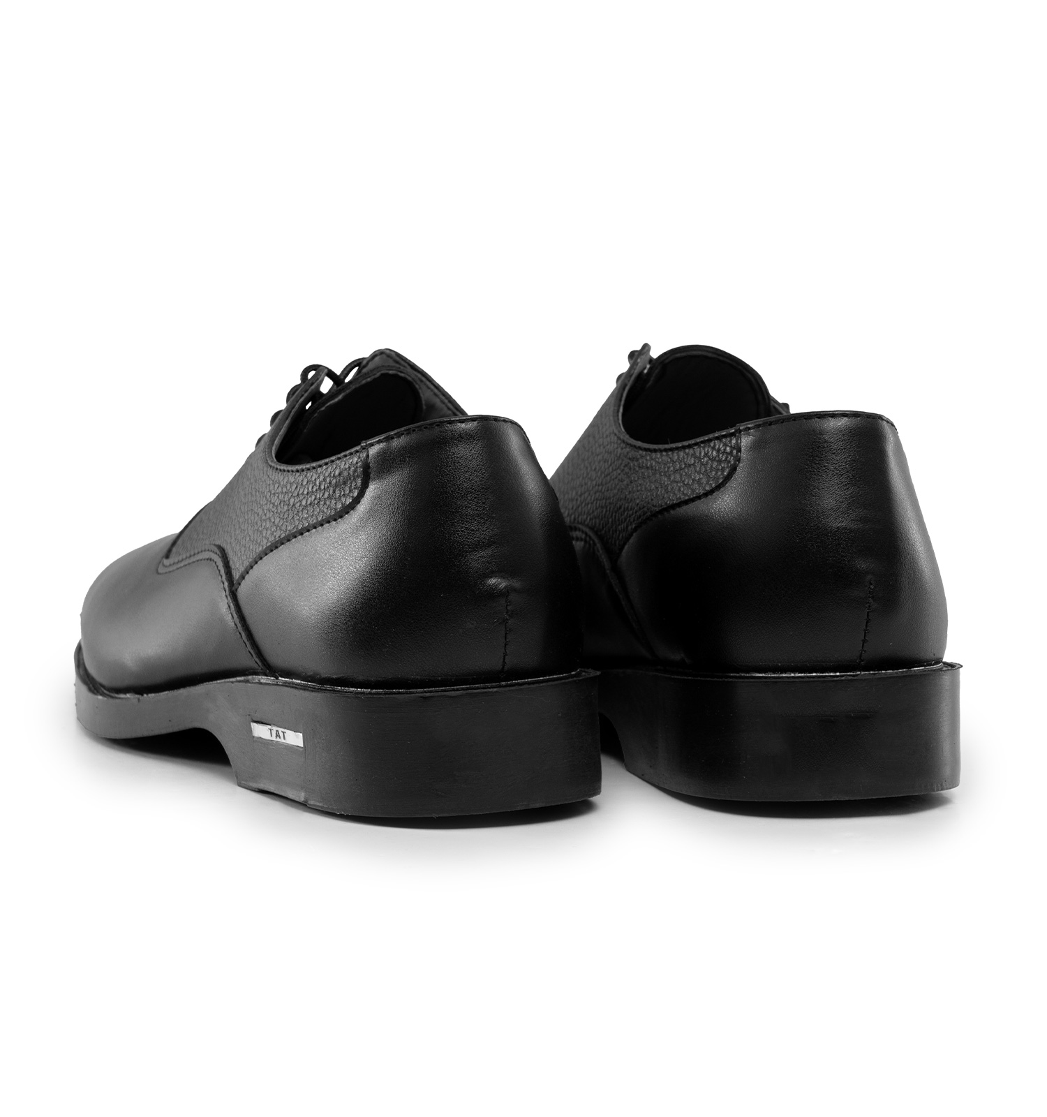 کفش رسمی مردانه چرم مصنوعی بنددار مشکی مدل 48270