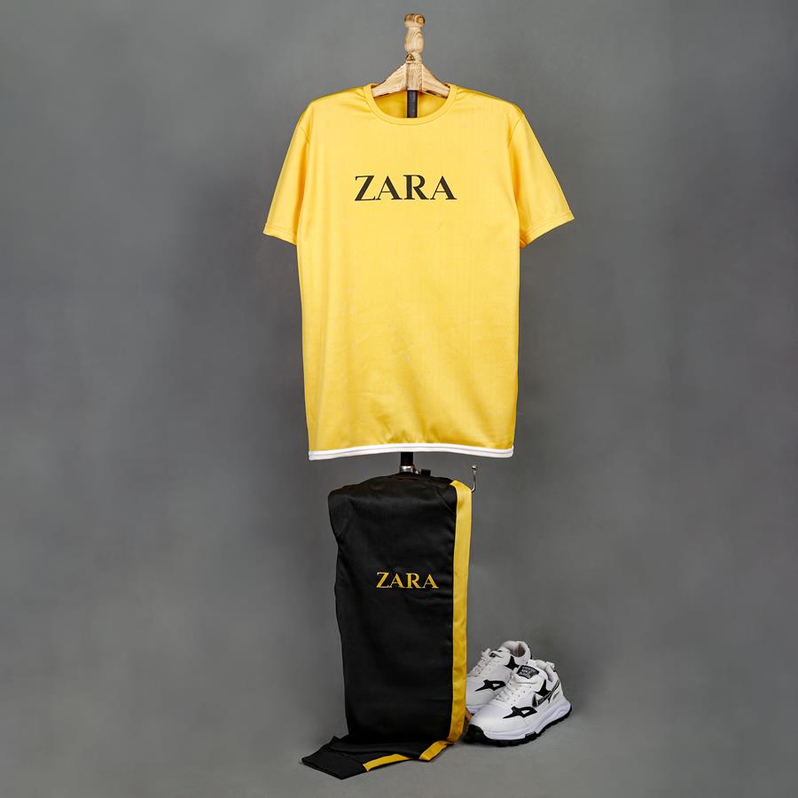 تیشرت شلوار Zara_Yellow مدل 3601