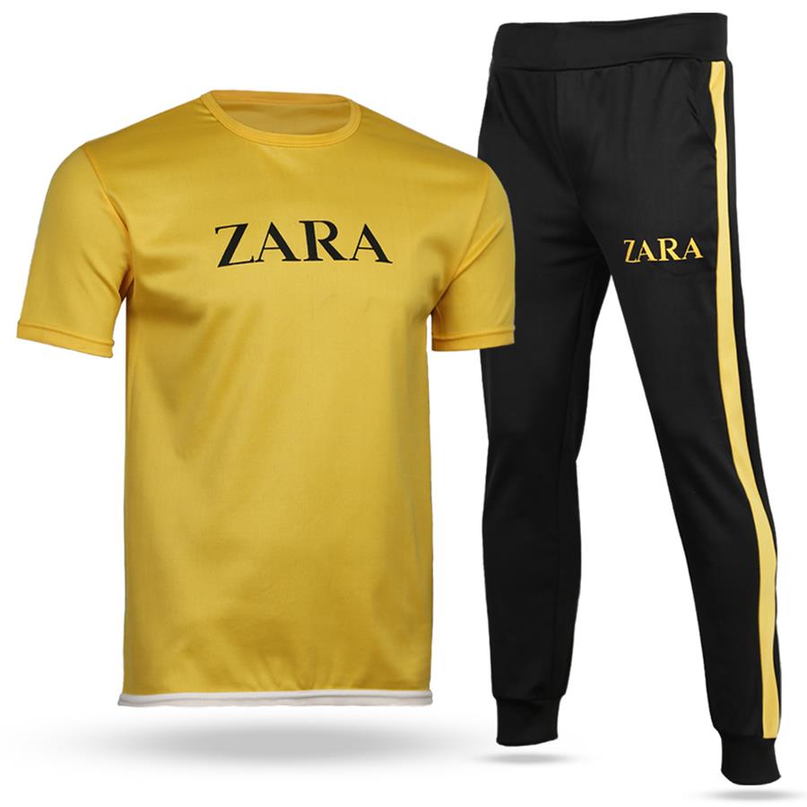 تیشرت شلوار Zara_Yellow مدل 3601