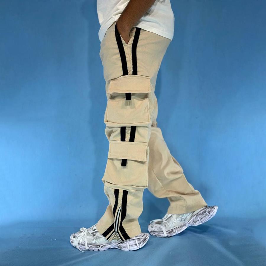 شلوار مردانه Pocket_Cream مدل 3657