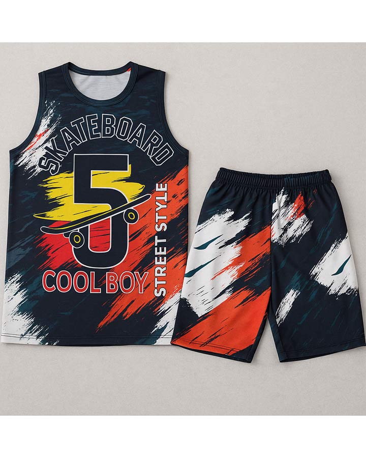 ست تاپ شلوارک مردانه مدل COOL BOYکد 6365