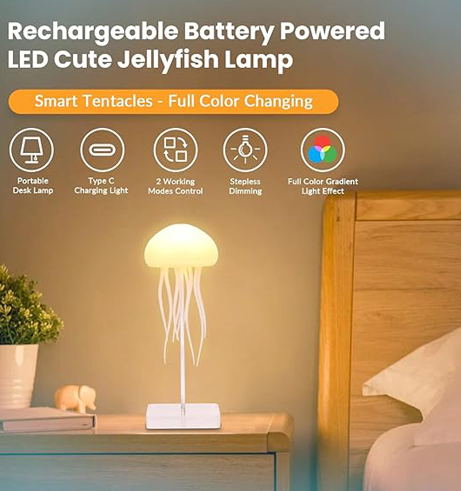 چراغ خواب عروس دریایی مدل 48295