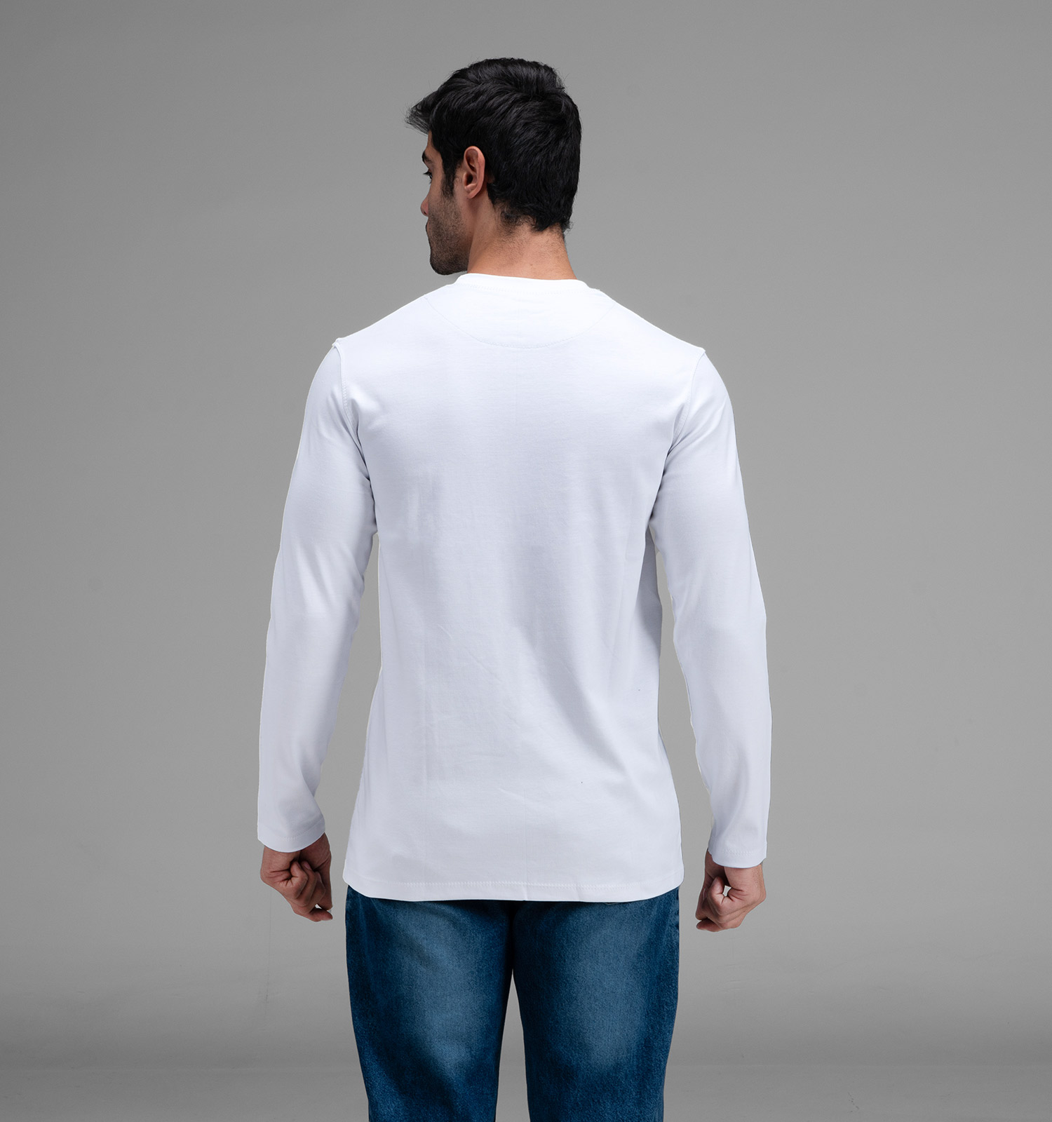 بلوز یقه گرد مردانه سفید نخ پنبه ساده Levis مدل 48377