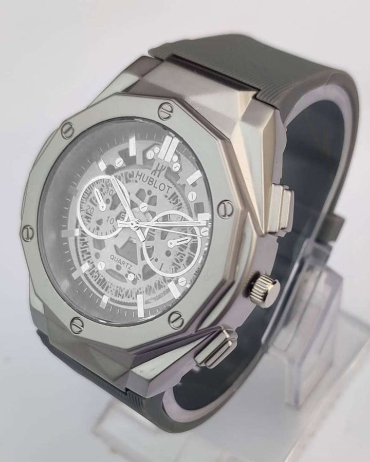 ساعت مردانه مدل HUBLOT نقره ای کد 6397