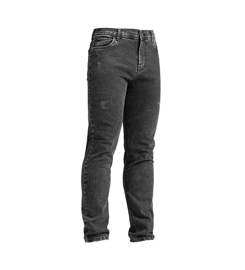 شلوار اسپرت جین راسته مردانه ذغالی مدل 48448