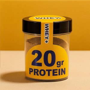 پکیج طلایی 10 عدد کره بادام‌زمینی ۵۰ گرمی Whey با طعم شکلات-چند رنگ
