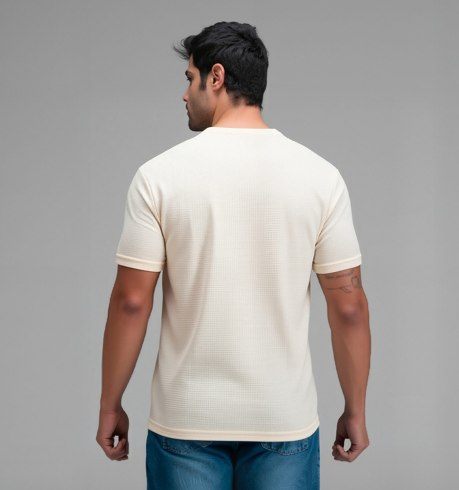تیشرت یقه دار مردانه مراکشی ساده مدل 48356