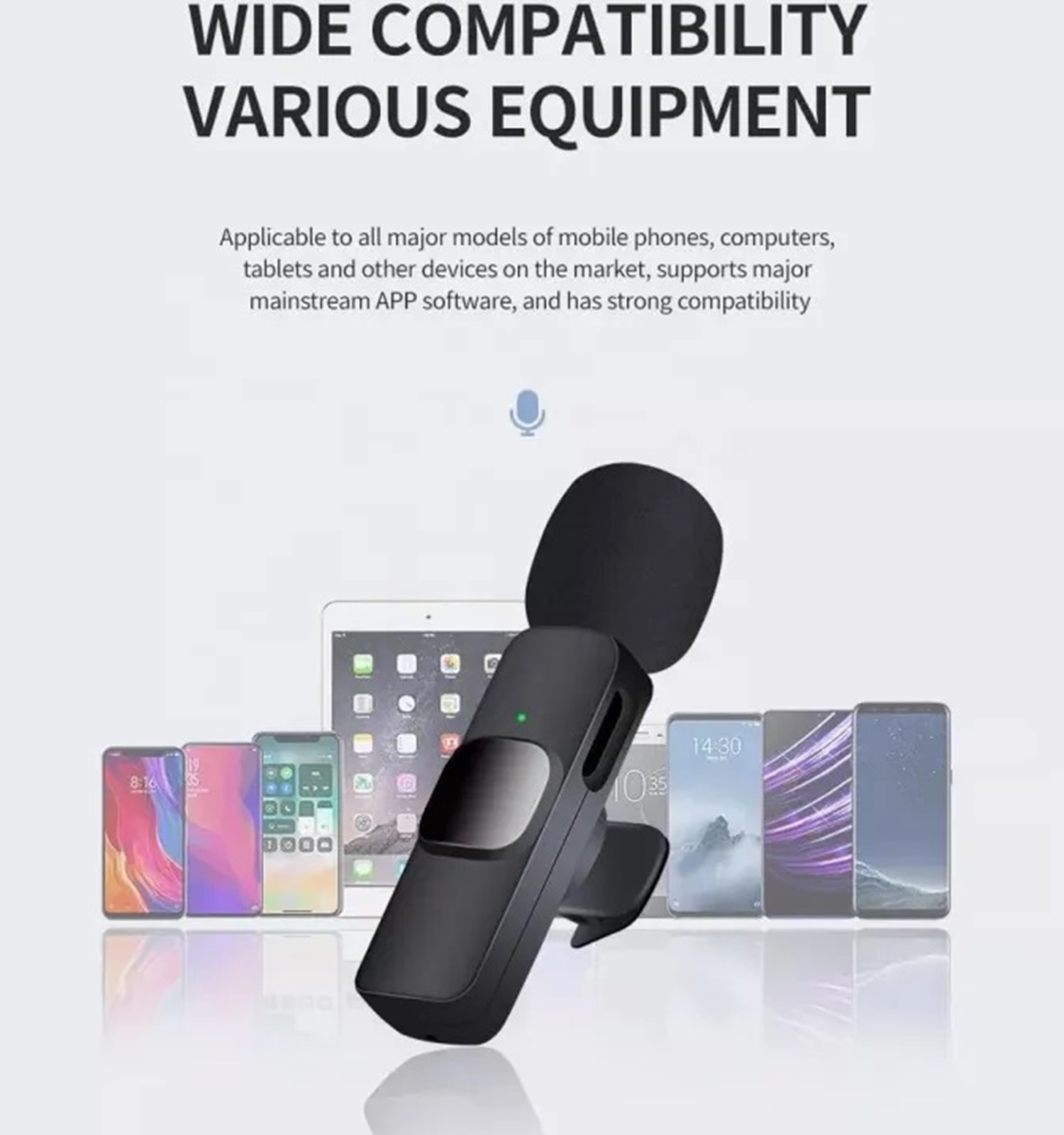 میکروفن بی سیم یقه ای K8 مدل 48504