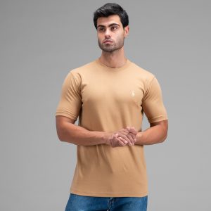تیشرت Polo یقه گرد مردانه آستین دوبل نخ پنبه ساده مدل 48411