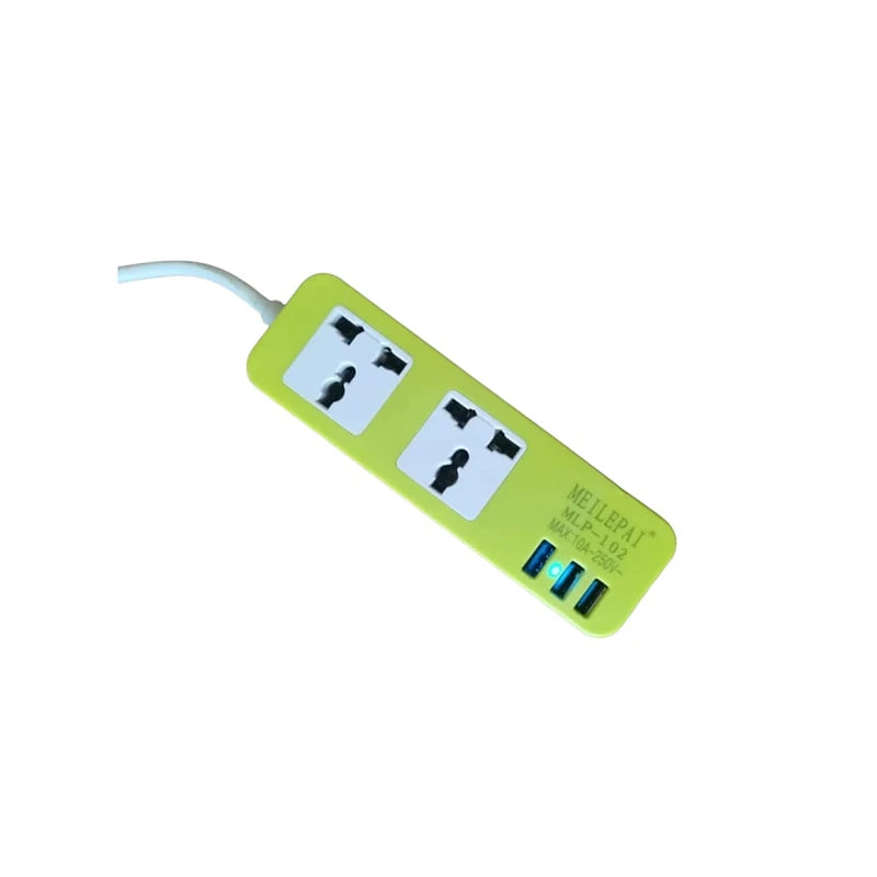 چندراهی برق شارژر دارای پورت usb چند رنگ