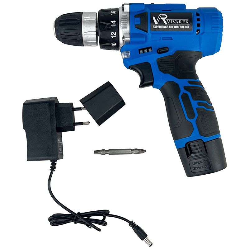 دریل پیچگوشتی شارژی ویوارکس مدل VR1210V 12C آبی