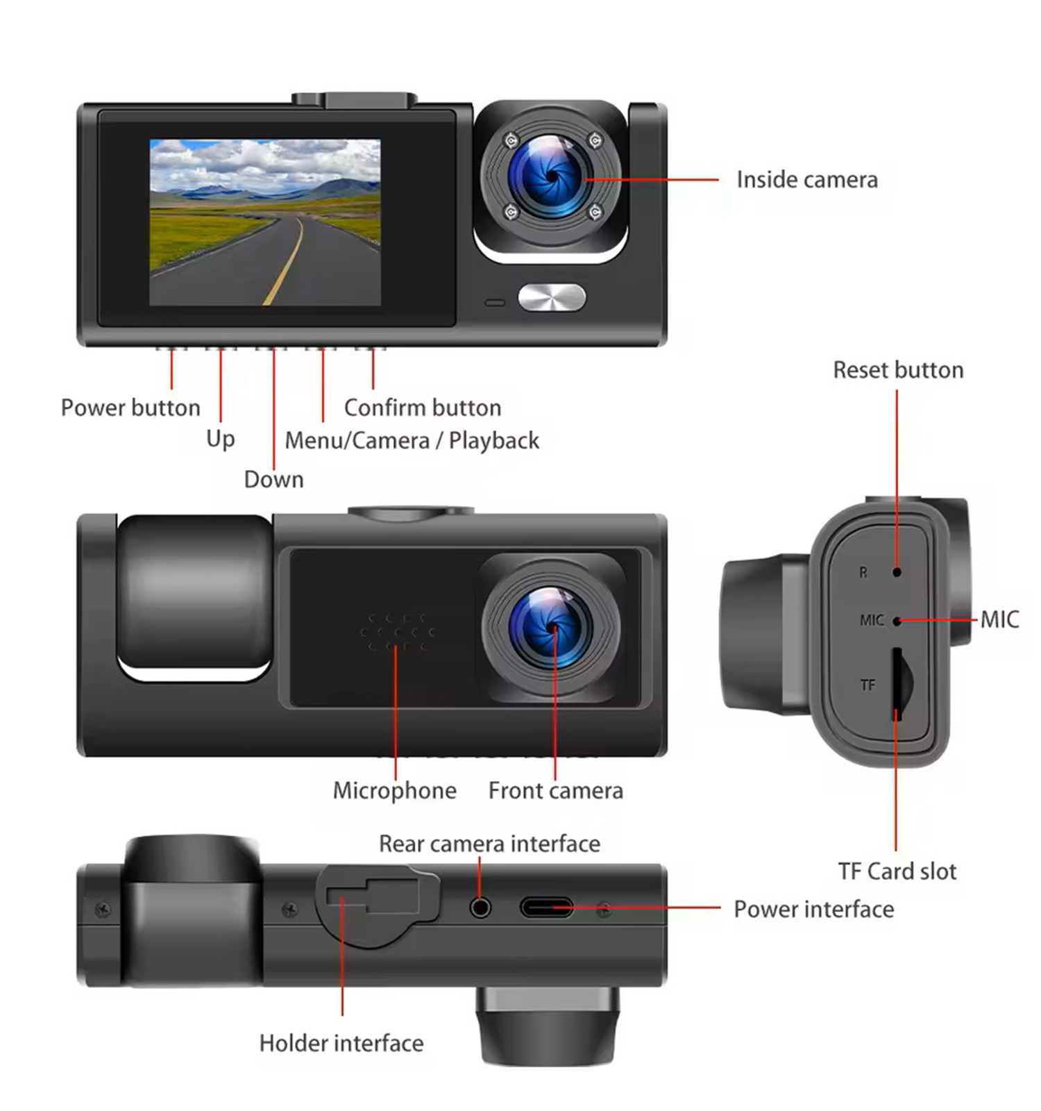 دوربین ثبت وقایع خودرو مدل 48601