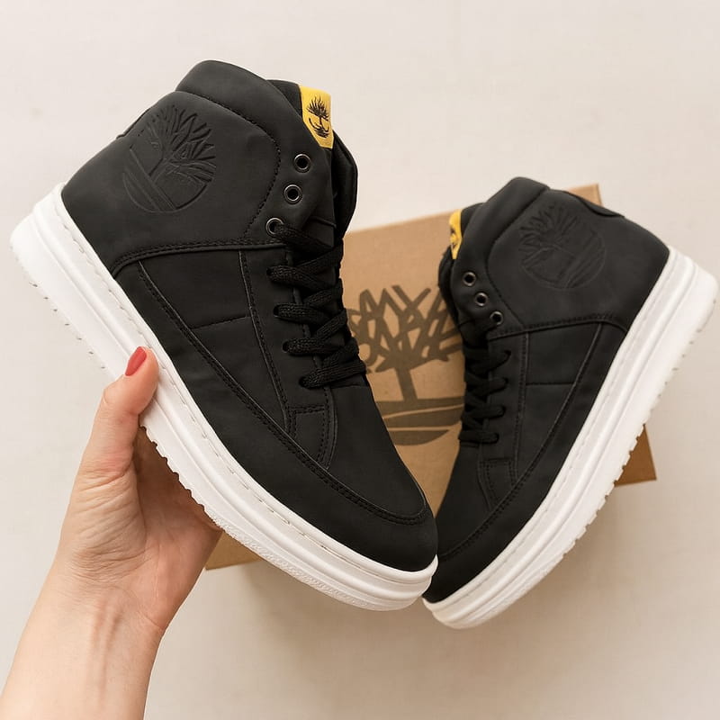 کفش ساقدار مردانه مشکی مدل R88 مشکی